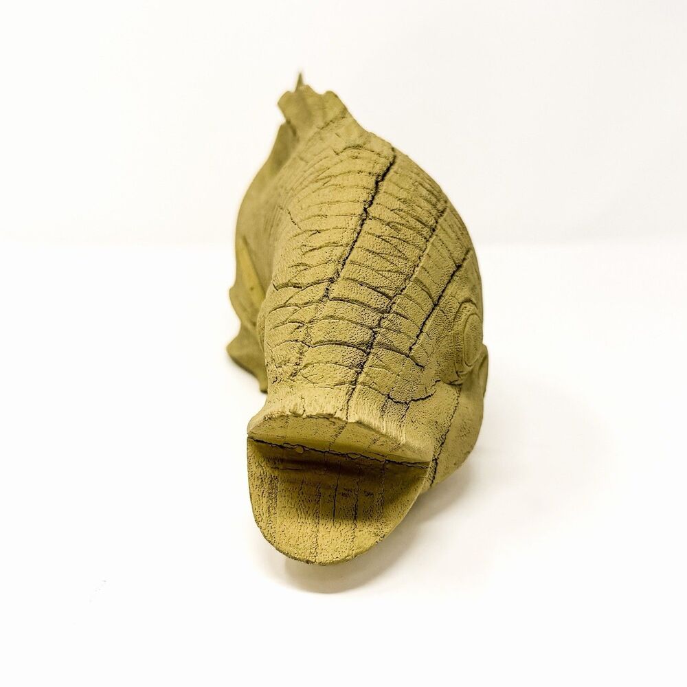 Hand Carved Wood Fish Sculpture 15” Primitive Folk Art Rustic Coastal Decor - Picture 3 of 8